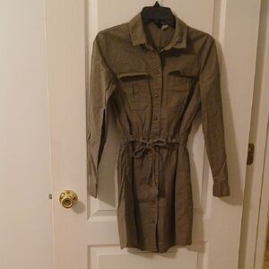H&M Divided Khaki Shirt Dress